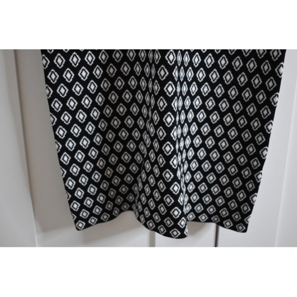 Trina Turk Bookish Collared knit black white Dress 3/4 sleeve XS - Picture 11 of 12
